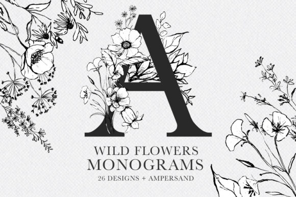 Botanical Monograms Floral Alphabet: A Versatile Tool for Creative Projects