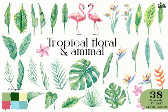 Discover the Beauty of Watercolor Tropical Floral Animal Png for Your Creative Projects