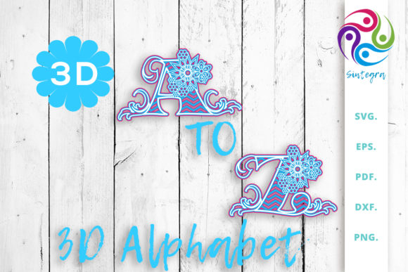 Discover the Versatility of 3D Multilayer Floral Alphabet Bundle