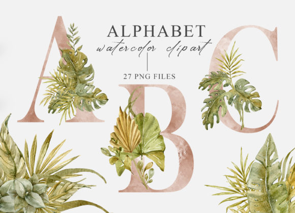 Exploring the Versatility of Watercolor Floral Alphabet Clipart