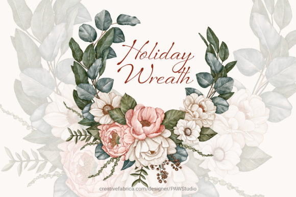 Floral Wedding Wreath: A Versatile Design Asset