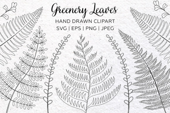 Greenery Clipart: Floral Leaf Design for Creative Projects