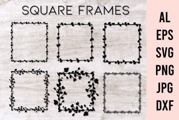 Square Frame Floral Frame Set: A Versatile Design Solution