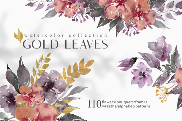 Watercolor Floral Illustrations- 110 Png: A Versatile Toolkit for Creative Projects